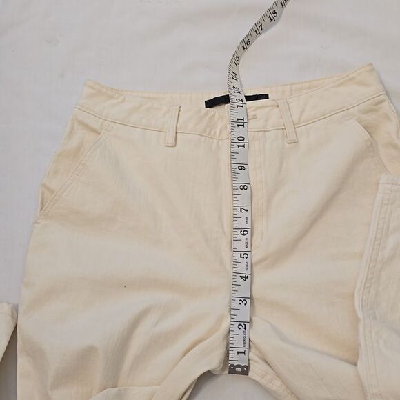 - Jenni Kayne 4 High Rise Wide Leg Jeans In Natural Neutral Minimalist Crop - Picture 4 of 8